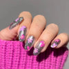 12 Sizes-24 Pcs Press On Nails W669