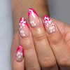 12 Sizes-24 Pcs Press On Nails C1544