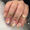 12 Sizes-24 Pcs Press On Nails W1257