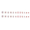 12 Sizes-24 Pcs Press On Nails K017