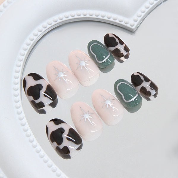 12 Sizes-24 Pcs Press On Nails W2017