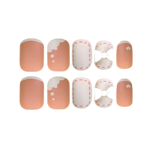 12 Sizes-24 Pcs Press On Nails JP1370