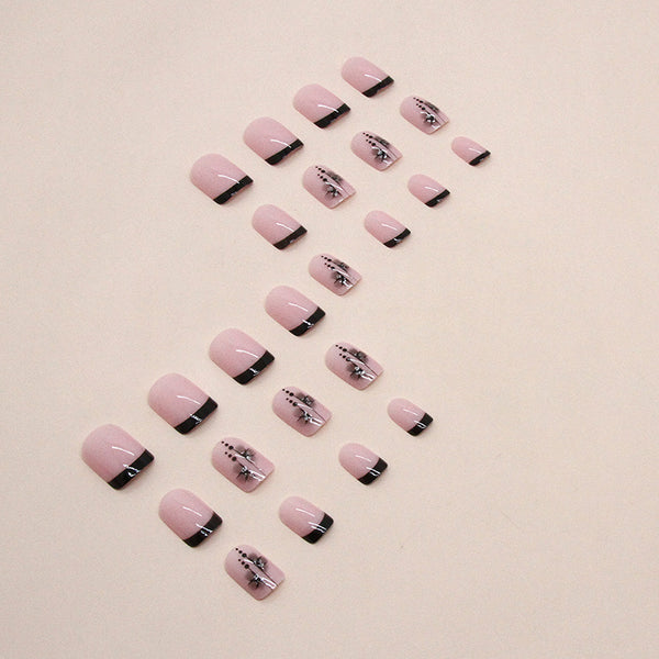 12 Sizes-24 Pcs Press On Nails W1345