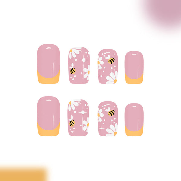 12 Sizes-24 Pcs Press On Nails C1543