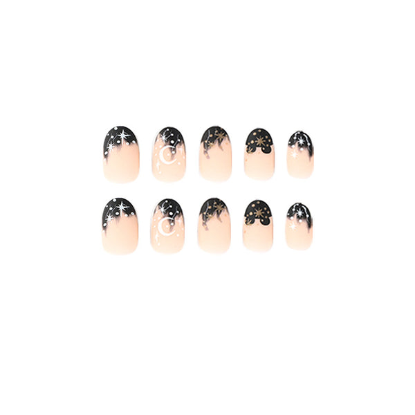 12 Sizes-24 Pcs Press On Nails JP2480