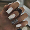 12 Sizes-24 Pcs Press On Nails W519