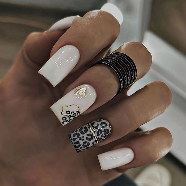 12 Sizes-24 Pcs Press On Nails W519
