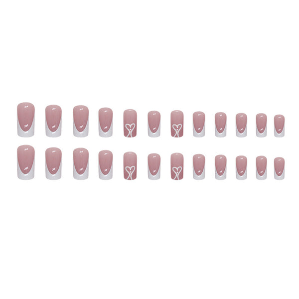 12 Sizes-24 Pcs Press On Nails W1336