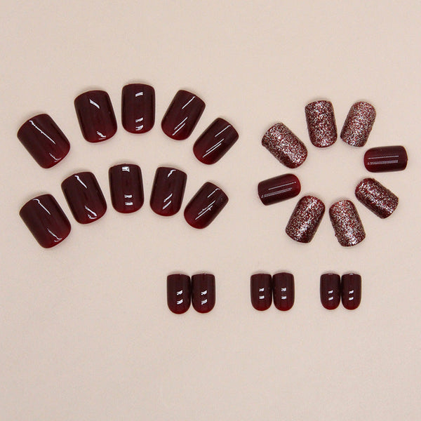 12 Sizes-24 Pcs Press On Nails W1199