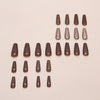 12 Sizes-24 Pcs Press On Nails W1847