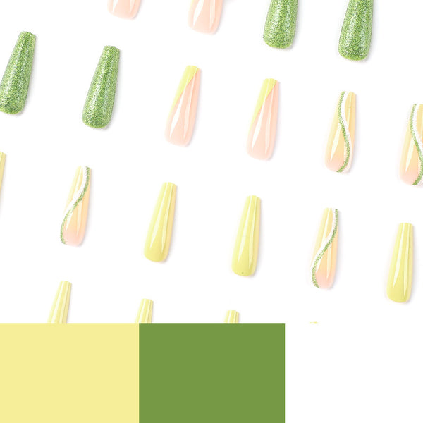 12 Sizes-24 Pcs Press On Nails JP2380