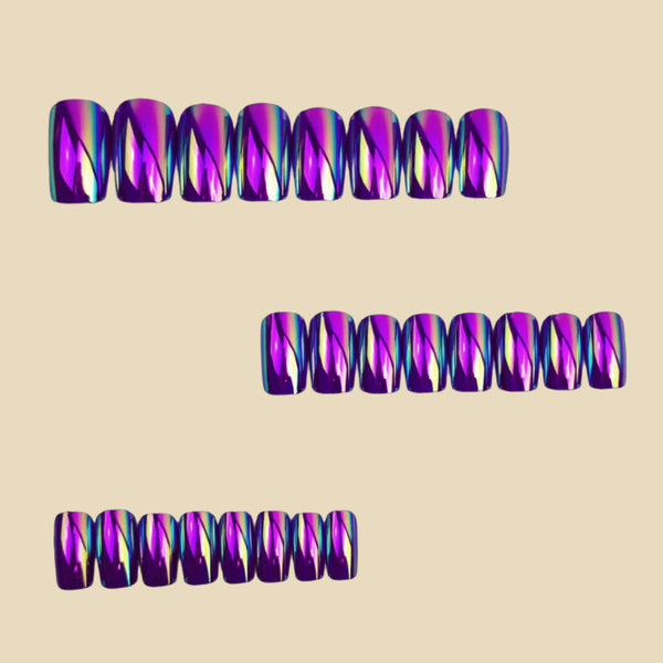 12 Sizes-24 Pcs Press On NailsY1653-2