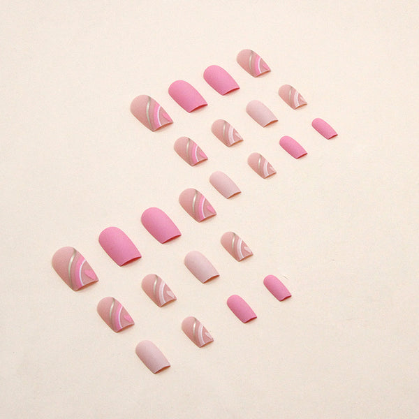 12 Sizes-24 Pcs Press On Nails W327