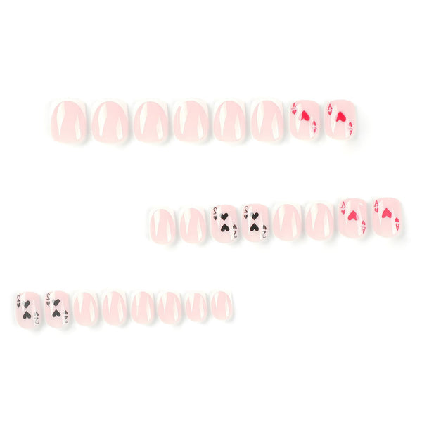 12 Sizes-24 Pcs Press On Nails JP2553