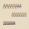 12 Sizes-24 Pcs Press On Nails Y1336