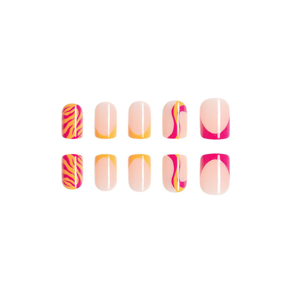 12 Sizes-24 Pcs Press On Nails C271