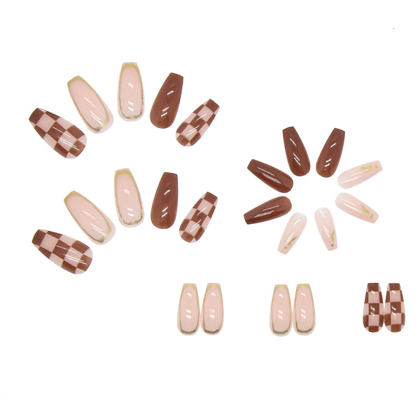 12 Sizes-24 Pcs Press On Nails R279