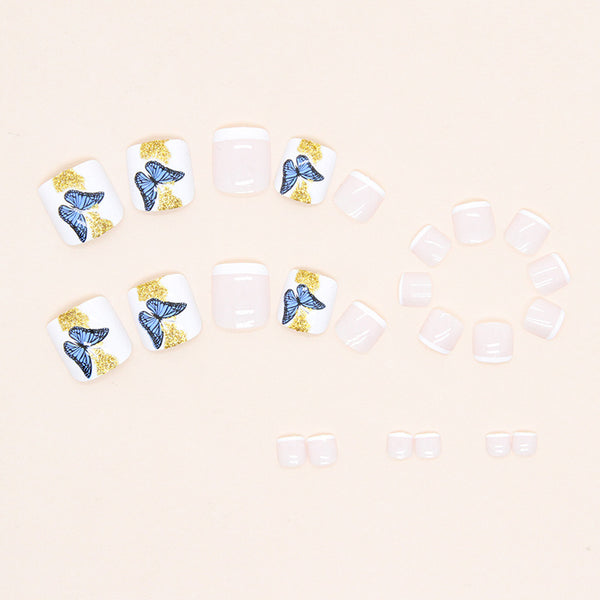 12 Sizes-24 Pcs Press On Nails F080