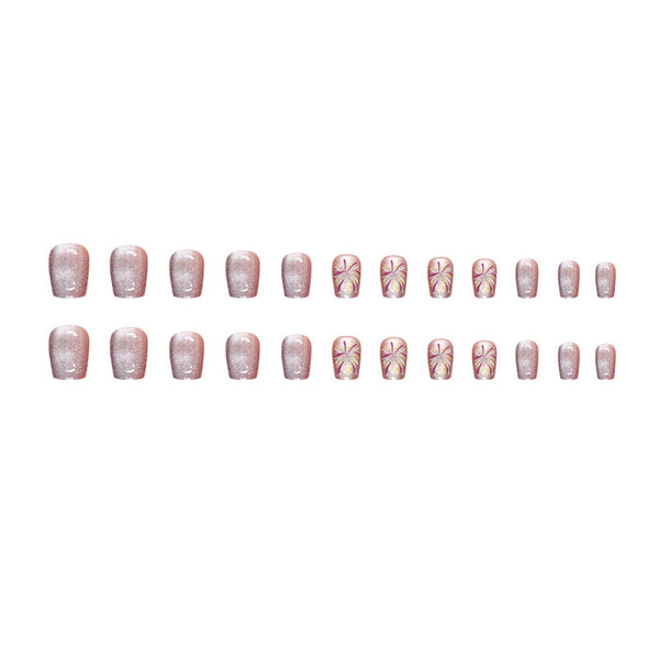 12 Sizes-24 Pcs Press On Nails MY010