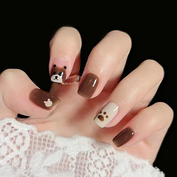 12 Sizes-24 Pcs Press On Nails R634