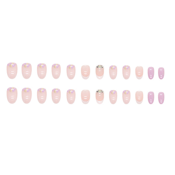 12 Sizes-24 Pcs Press On Nails Z743