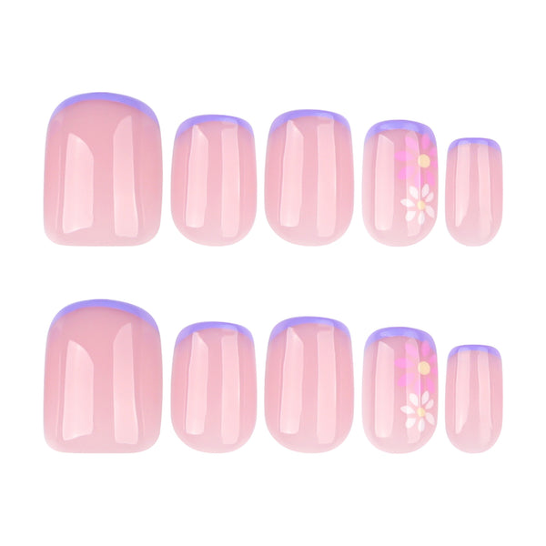 12 Sizes-24 Pcs Press On Nails JP3927