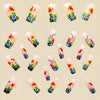12 Sizes-24 Pcs Press On Nails Y460