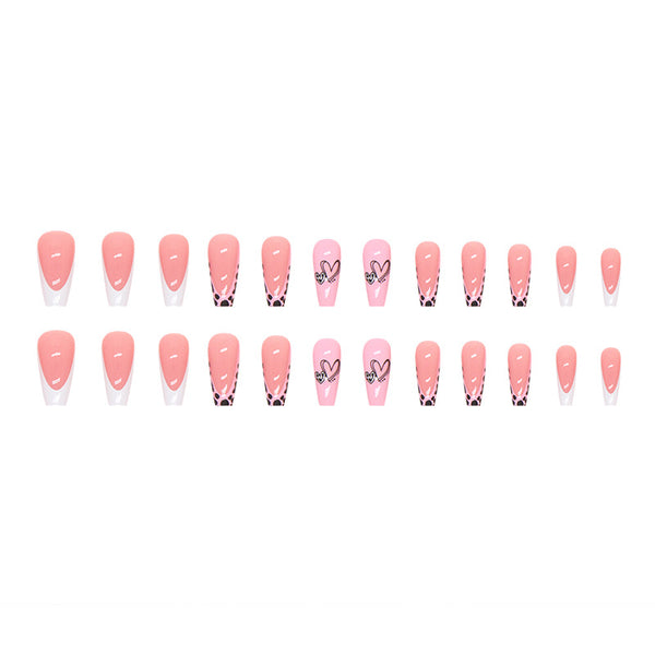 12 Sizes-24 Pcs Press On Nails W493