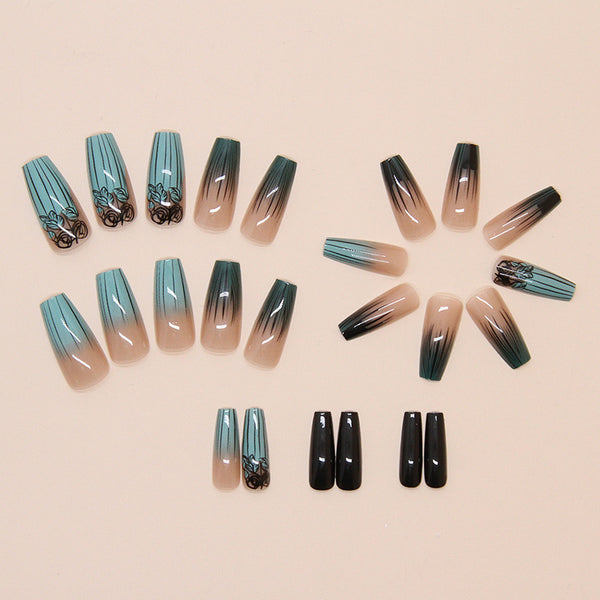 12 Sizes-24 Pcs Press On Nails W1798