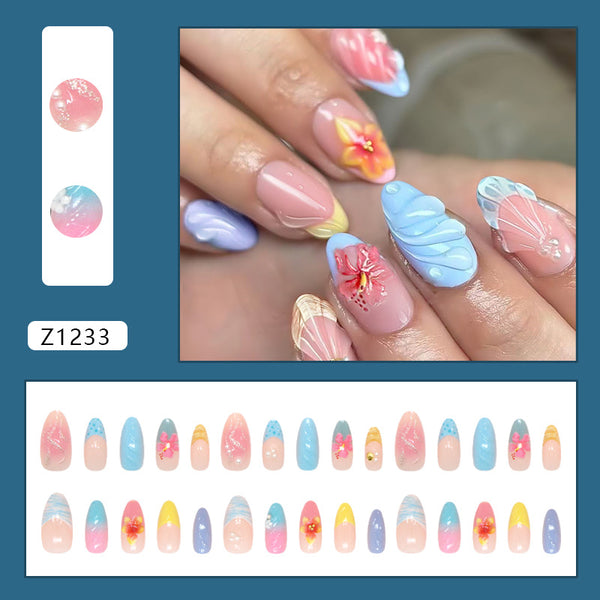 30 Pcs Press On Nails Z1233
