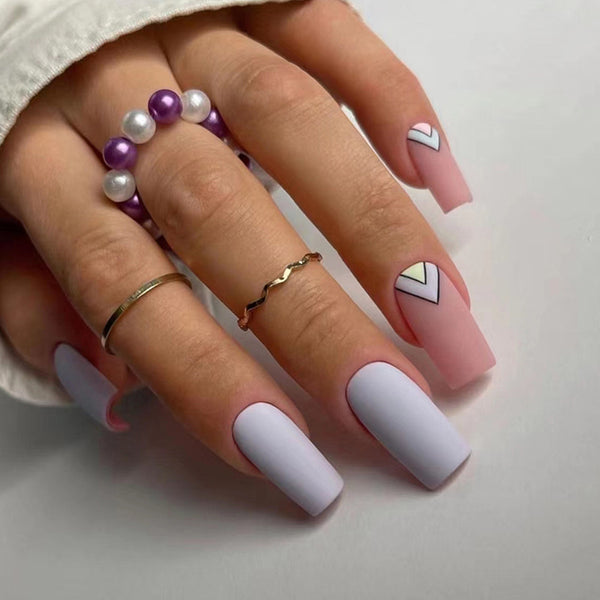12 Sizes-24 Pcs Press On Nails W847