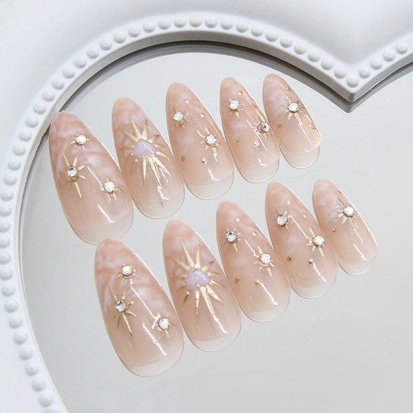 12 Sizes-24 Pcs Press On Nails Z1029