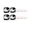 12 Sizes-24 Pcs Press On Nails JP1644