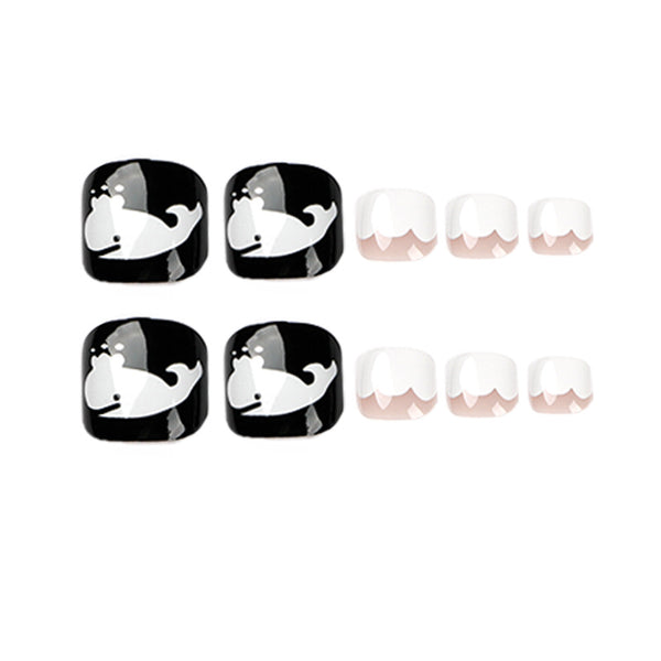 12 Sizes-24 Pcs Press On Nails JP1644