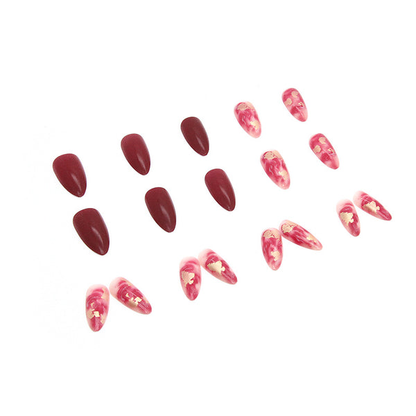 12 Sizes-24 Pcs Press On Nails W261