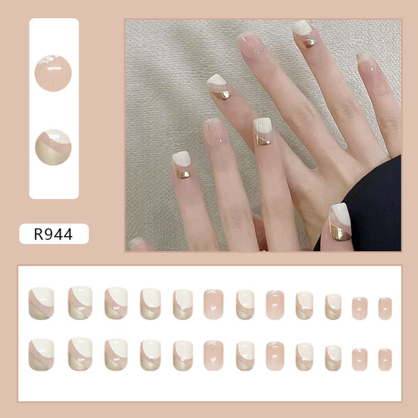 12 Sizes-24 Pcs Press On Nails R944