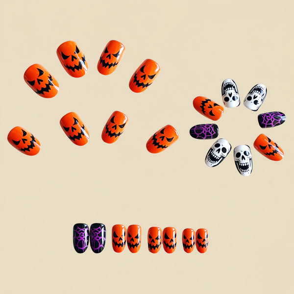 12 Sizes-24 Pcs Press On Nails Y1178