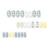 12 Sizes-24 Pcs Press On Nails JP1375