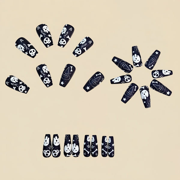 12 Sizes-24 Pcs Press On Nails Y1041
