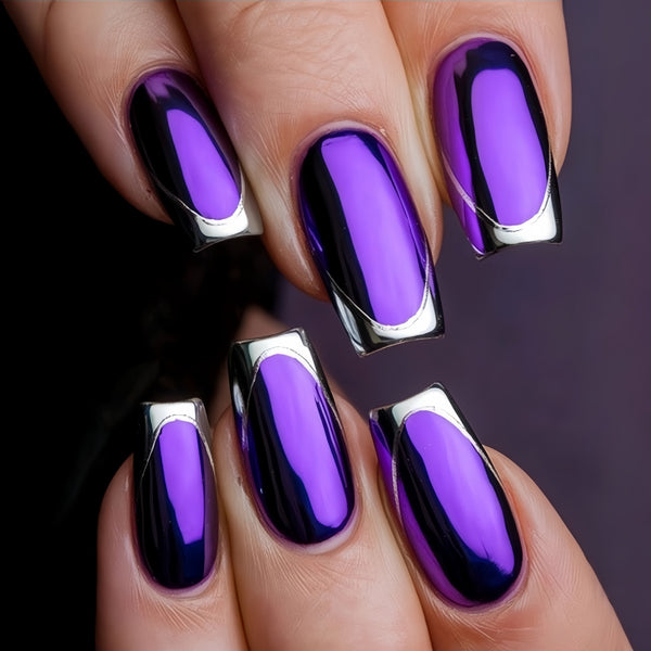 12 Sizes-24 Pcs Press On Nails Y1449