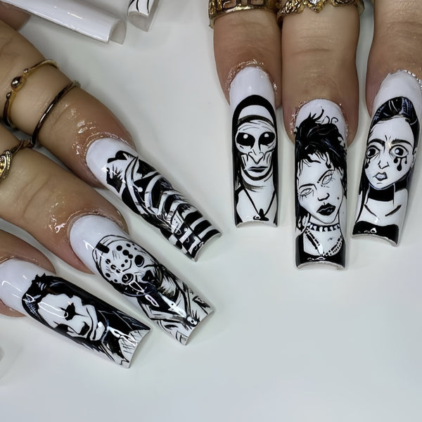 12 Sizes-24 Pcs Press On Nails Y189