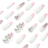 12 Sizes-24 Pcs Press On Nails JP2449