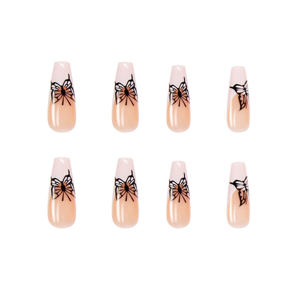 12 Sizes-24 Pcs Press On Nails W033