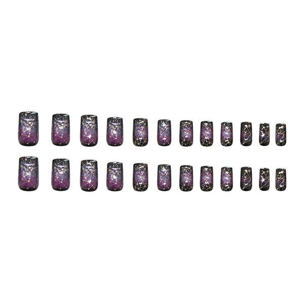 12 Sizes-24 Pcs Press On Nails W1983