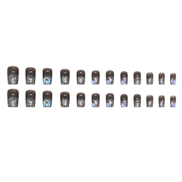 12 Sizes-24 Pcs Press On Nails Z511
