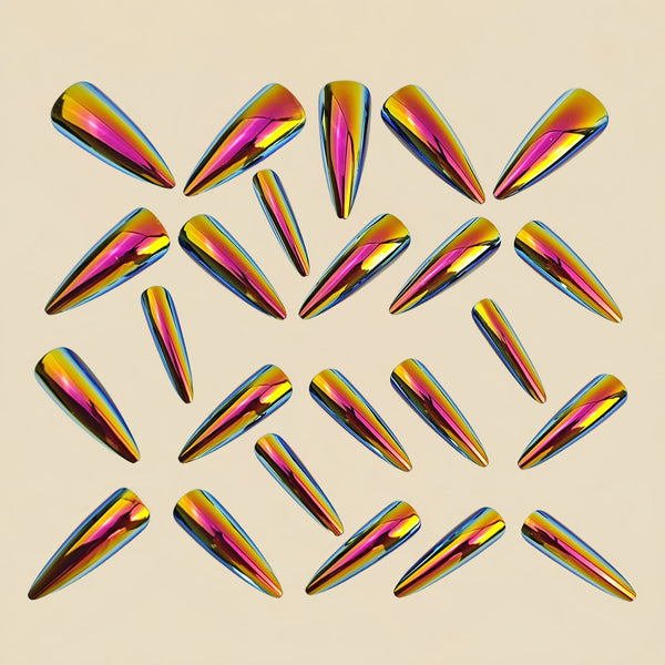 12 Sizes-24 Pcs Press On Nails Y1070