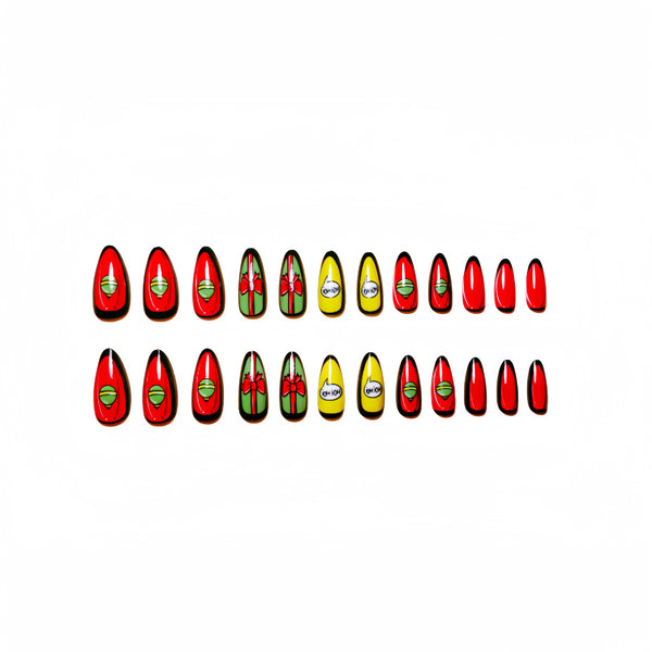 12 Sizes-24 Pcs Press On Nails Y271