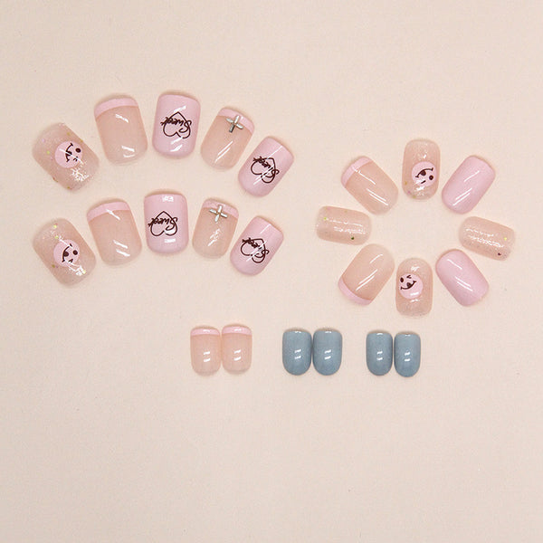 12 Sizes-24 Pcs Press On Nails Z775