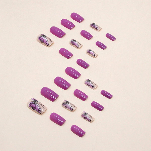 12 Sizes-24 Pcs Press On Nails W481