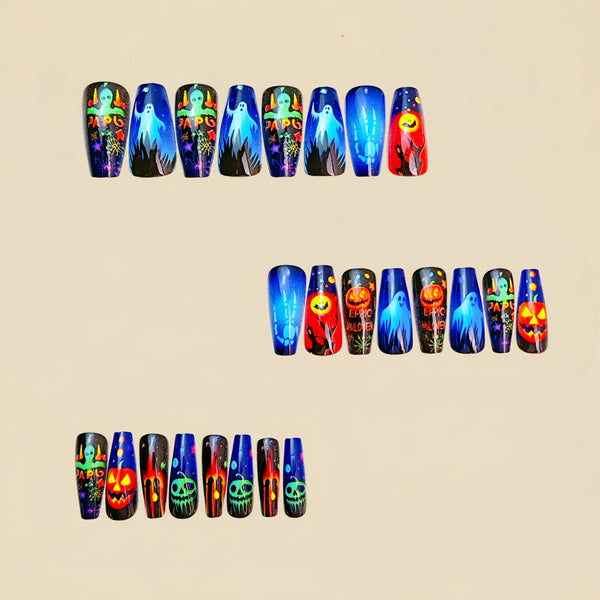 12 Sizes-24 Pcs Press On Nails Y1019